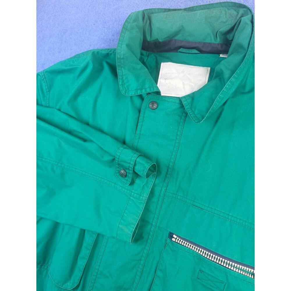 Vintage Towne London Fog Jacket Mens XL Reg Green Full Zip jacket